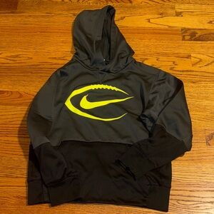 Nike Charcoal and Neon Green Hoodie